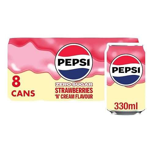 Pepsi Treats Strawberries & Cream, 8 x 330ml