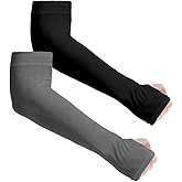 Aegend Sun Protection Cooling Arm Sleeves Compression - Tattoo Cover up - Sun Sleeves for Men Women Youth