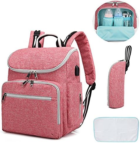 Topcrazy Diaper Bag Multi-Function Nappy Bags Waterproof Maternity Travel Backpack for Mom/Dad Baby Care, Large Capacity, Durable and Stylish