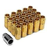 J2 Engineering 7075 Aluminum Gold M12 x 1.5 16Pcs