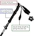 4inLoveMe Trekking Poles Ultralight Walking Stick Folding Collapsible Hiking/Travel Staffs with EVA Foam Grip for Travel Hiking Camping Climbing Backpacking Walking (Black, 1 Pack)