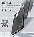 Humixx Shockproof Series iPhone 11 Case | 16FT Military Grade Drop Protection | Advanced Impact Polyone Material Textured PC Back Protective Cover with Soft Bumper for Apple iPhone 11 Black 6.1 Inch