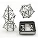 Magnetic Building Blocks, 63pcs Magnet Construction Set Magnetic Stick and Building Blocks Fidget Toy Sets Metal Puzzle Desk Office Toy Game for Kids and Adults
