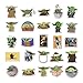 Baby Yoda Stickers,The Mandalorian Star Wars Decal Stickers for Hydro Flask,50 PCS Mandalorian Sticker Withe Yoda Baby Waterproof Vinyl Stickers for Water Bottle Laptop Phone Cup Computer