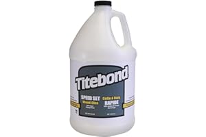 Titebond Speed Set Wood Glue 4366 - Fast Setting PVA Adhesive with 15-Minute Clamp Time - Heat Resistant, Easy Water Cleanup,