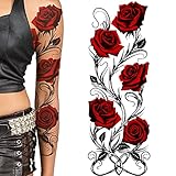 Temporary tattoo sleeve for women Stick on flower