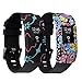 AIWELL Band Cover for Fitbit Charge 2, Silicone Rubber Sleeve Protect Case Screen Protector Charge 2 Accessory (2PC-03)