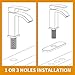 KES Bathroom Faucet Single Handle One Hole Vanity Sink Faucet cUPC NSF Certified Lead Free Brass Construction, Brushed Nickel L3109ALF-BN
