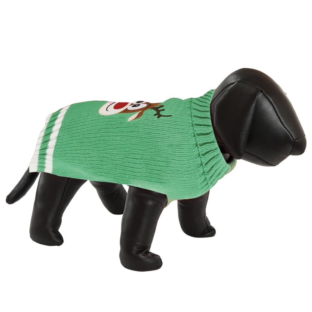 Nobby Dog Jumper 'Cupid', Green, 29 cm
