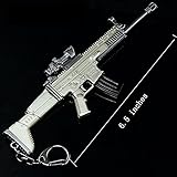 Focux PUBG Playerunknown's Battlegrounds Keychain Accessories Keychain Charm Souvenir Gifts PUBG (Scar-L)
