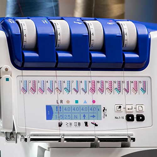 JUKI MO-2000QVP Automatic Needle Overlocker, Metal, White, 33 x 28 x 31 cm