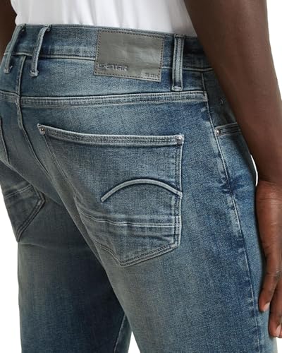 G-Star Men's Revend FWD Skinny Jeans, Colour Blue, Size: Waist 36, Inseam 34