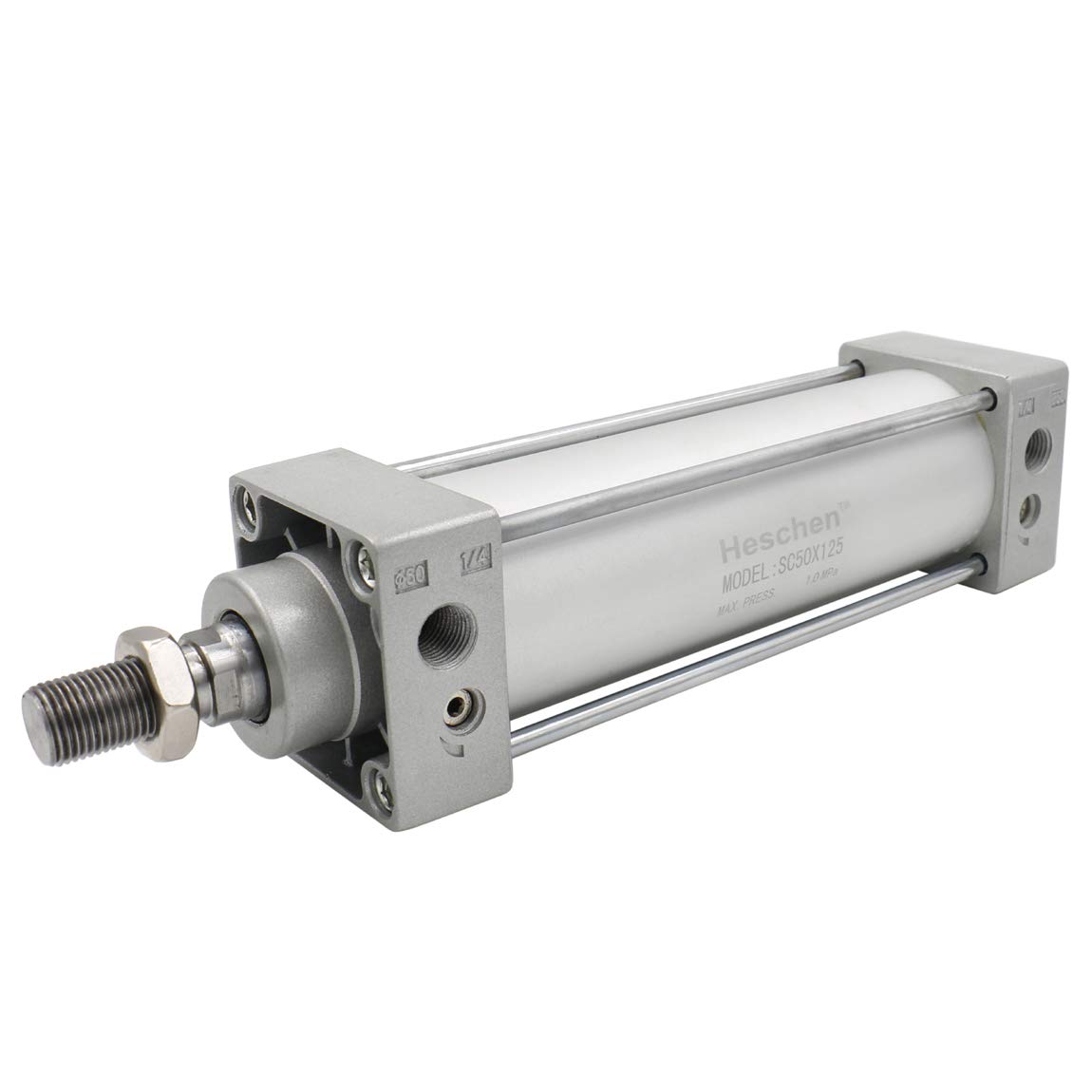 Heschen Pneumatic Standard Cylinder SC 50-125 PT1/4 Port 50mm Bore 125mm Stroke Double Acting