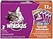 WHISKAS TENDER BITES Favorite Selections Variety Pack Wet Cat Food Pouches 3 Ounces (Pack of 48)