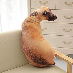 XIAOHONG 3D Dog Throw Pillow Stuffed Animal Throw
