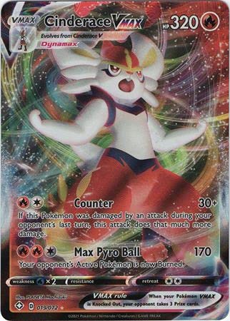shiny cinderace pokemon card - Sword & Shield - Shining Fates - VMAX Colorless Flare Striker (190) Discard 2 Energy from this Pokémon MINTY cinderace V shining fates