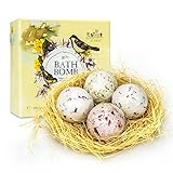BestFire Bath Bombs, Handmade Essential Oil Bathtub Bubble Fizzies Rose Lavender Green Tea Dry Skin Moisturized Spa Gift Set for Women Girls Kids