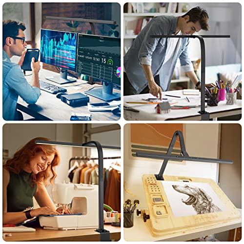 EppieBasic LED Desk Lamp,Architect Clamp Desk Lamps for Home Office,24W