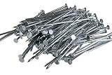 Pinnacle Mercantile 300 ct Artificial Turf Stakes Galvanized Nails for Fake Landscaping Grass | Outdoor, Heavy-Duty, Rust Resistant Security | 5.5" Long, 1/8" Thick 10 lb Box