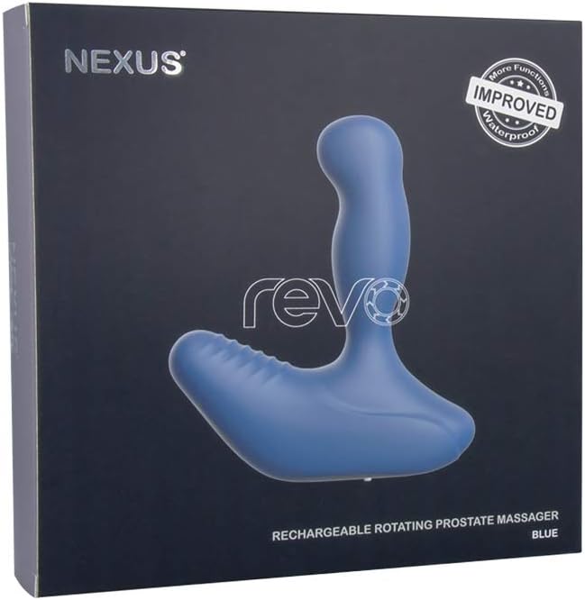 Nexus REVO Waterproof Rotating Prostate Massager - Blue - Image 3