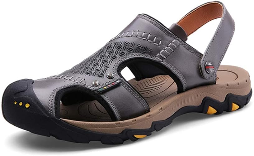Amazon Lsjdln スポーツサンダル メンズ コンフォート かかと付き ドライビングシューズ つま先保護 ウォーターシューズ ビーチ 海水浴 登山サンダル 防臭性 ウォーターシューズ かっこいい ビジネス 夏向き アウトドアサンダル Lsjdln ファッションサンダル
