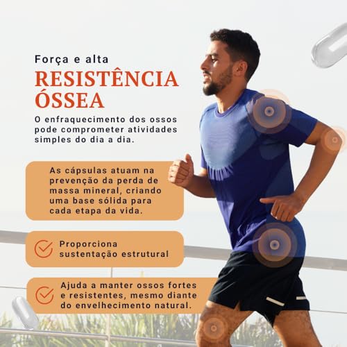 Colágeno Tipo 2 LONGA DURAÇÃO 60 Cápsulas | Magnésio, Cálcio, Zinco, Curcumina e MSM | Multivitamínico | COLLAGENO COMPLEX PRO