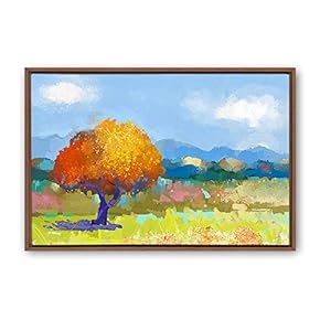 signwin Framed Canvas Wall Art Color Abstract Canvas...