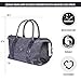 Elephant Brand Canvas Duffle Bag Weekender Carry On Duffel For Travel (Black Canvas and Leather EBP-02)