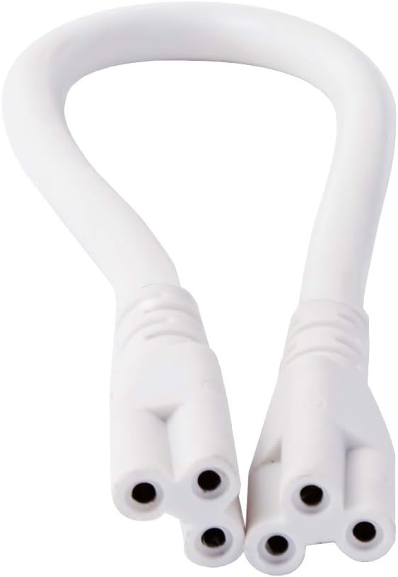OUBO LED Extension Cable Connector, 30cm with 2 connectors for LED T8 with socket series installation