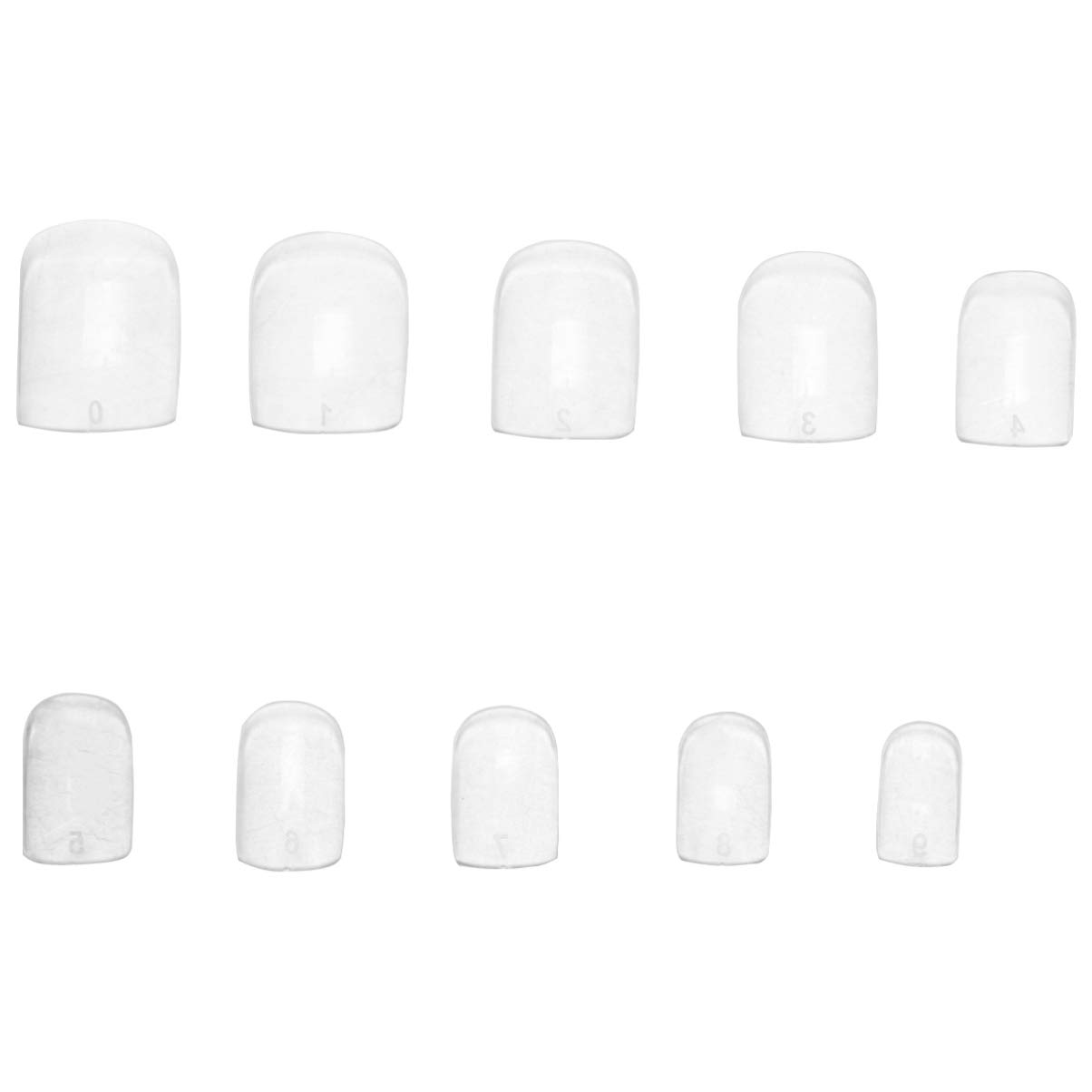 Beaupretty 600Pcs Clear Short Square Fake Nails Full Cover Nail Tips for Women Press on Nails Manicure Stickers Diy Nail Art for Parties