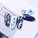 LEBY Newest Nail Stamping Plates Kit Sets 6pcs Nail Art Stamp Templates Image Plate Free Stamper & Scraper Nail Art Tools (Flower Series)