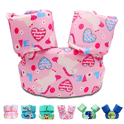 JIWINNER Swim Vests Flotation Jacket Swim Belt Learn to Swim Device Toddler Floaties Device for Pool 30-50 lbs - Thumbnail 7
