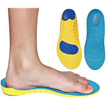 Children's Athletic Memory Foam Insoles for Arch Support and Comfort for Active Children ((24 cm) Kids Size 2-6)