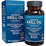 Viva Labs Krill Oil Dietary Supplement, 60 Capsules