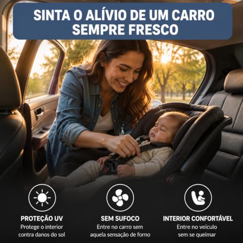 Protetor Solar Para-brisa, Quebra Sol Portátil, Proteção Térmica UV, Protetor Solar com Isolamento Térmico, Retrátil, Protetor Térmico Para Carro, Protetor Dobrável Preto para Carro