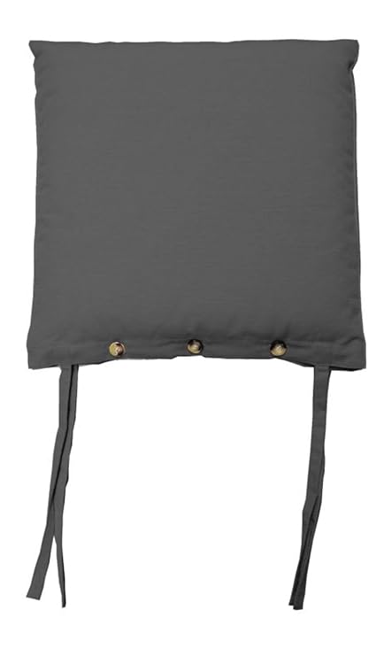 Stuhlkissen Sitzkissen Sitzpolster ISABELLA 3 | 45 x 45 cm | Anthrazit | Baumwolle | Polyester