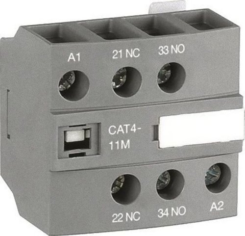 ABB CAT4-11M contacts to NA+NC/front coil.