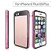 EFFUN Waterproof iPhone 6 Plus/6s Plus Case, IP68 Certified Waterproof Underwater Cover Dirtproof Snowproof Shockproof Case with Cell Phone Holder, PH Test Paper, Stylus Pen and Floating Strap Pink