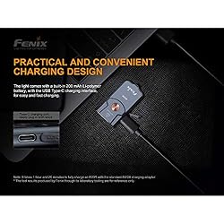 Fenix E03R Keychain Flashlight, Rechargeable 260