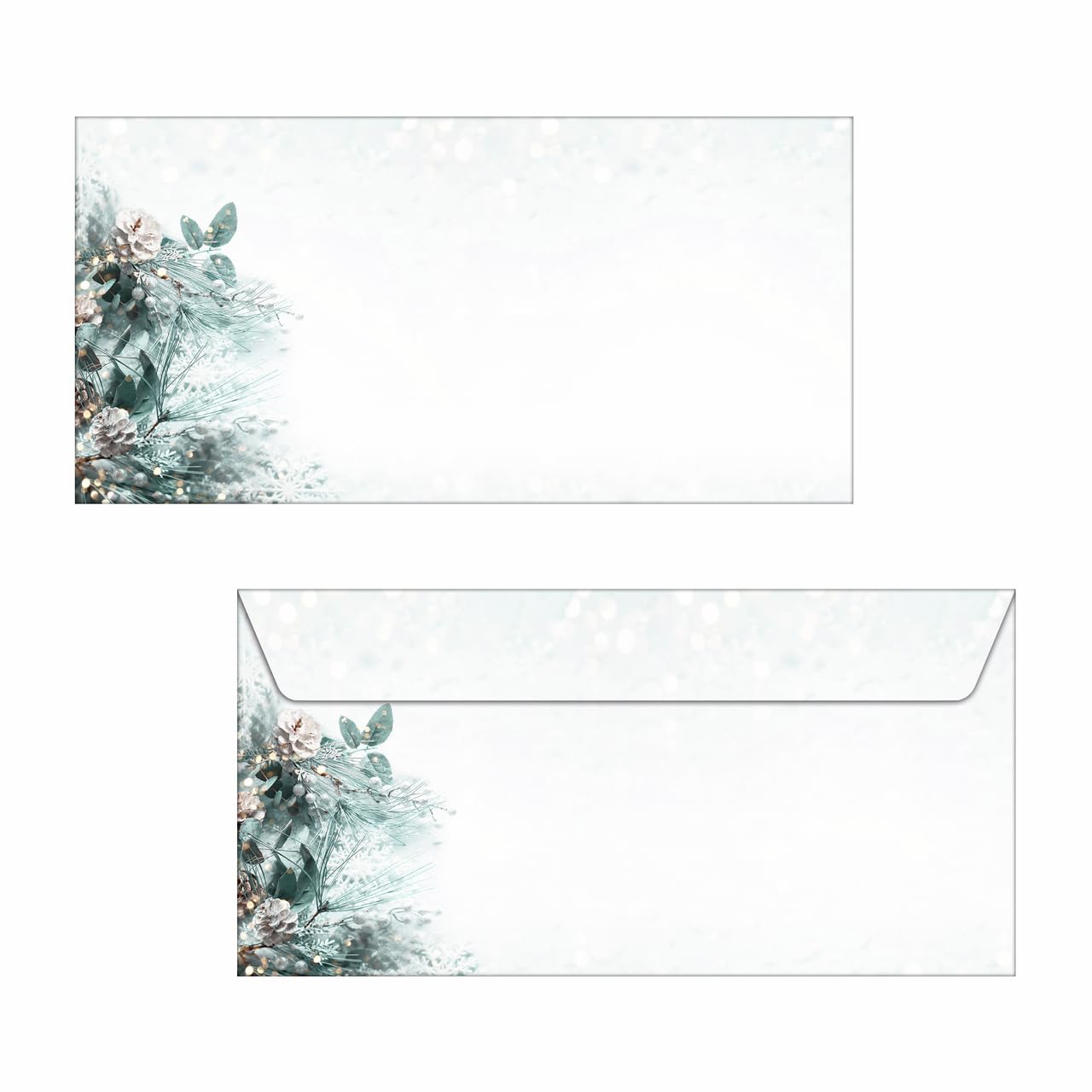 SIGEL DU424 Christmas envelopes "Eucalyptus magic", gummed, DL, 50 Pieces — image 1