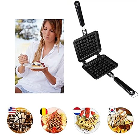 Amazon.com: Old Fashioned Waffle de molde para hornear, DIY ...