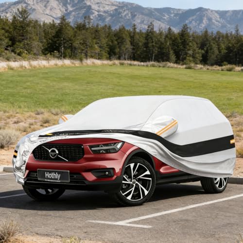 Holthly SUV Car Cover Fit for Volvo XC40 (2018-2026) 10 Layers Full Tarpaulin 100% Waterproof Car Cover Dust Wind Rain UV Protection