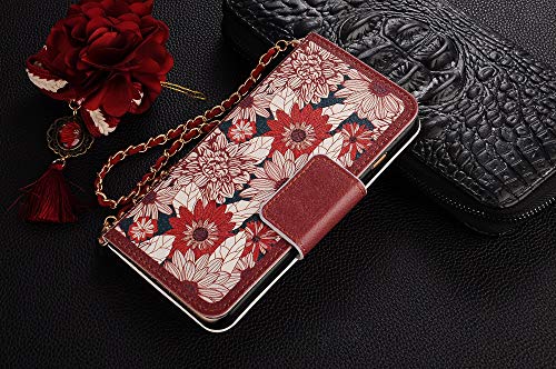 image for iPhone Xr Case for Women, DMaos Luxurious 3D Flower Ball Magnetic Flip