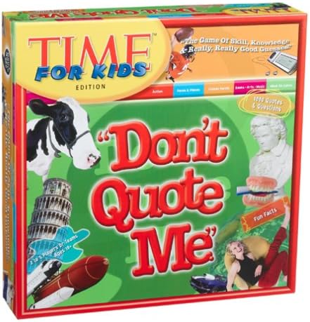 Don T Quote Me Board Game Time For Kids Edition Board Games