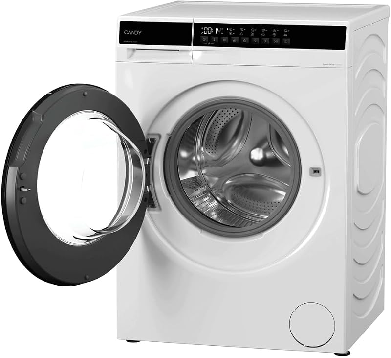Lave-linge hublot Candy ProWash 100 EY 2108-S – 10 kg – 1200 tr/min – Classe A – ProActive EcoWash – Fonction Vapeur – Pack Hygiène – 12 programmes – Moteur induction – Blanc