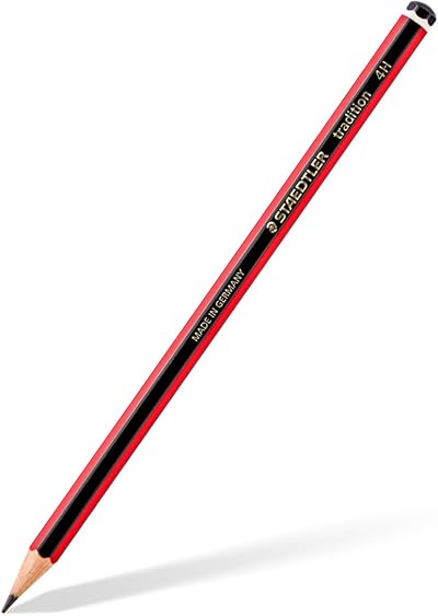 Staedtler 110-4H Tradition Graphite Pencil 4H Red Box of 12