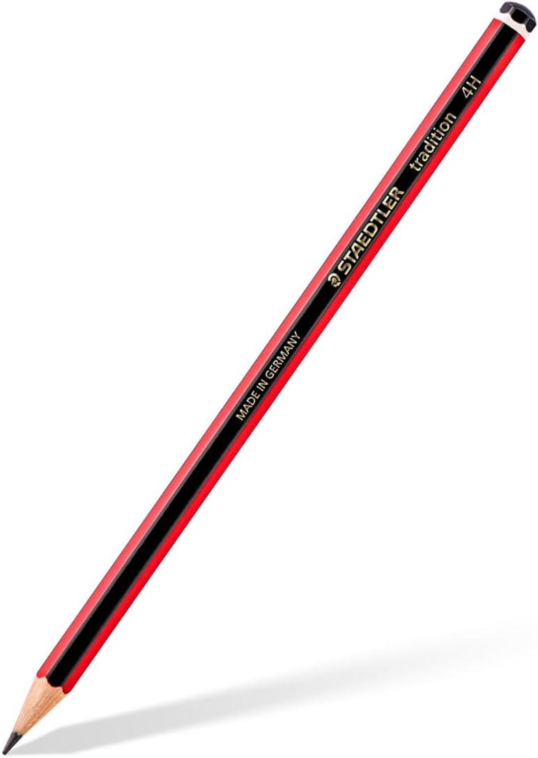 Staedtler 110-4H Tradition Graphite Pencil 4H Red Box of 12
