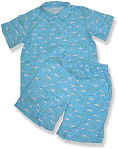 The Bear Mill Little Boys Flannel Pajamas Large Blue