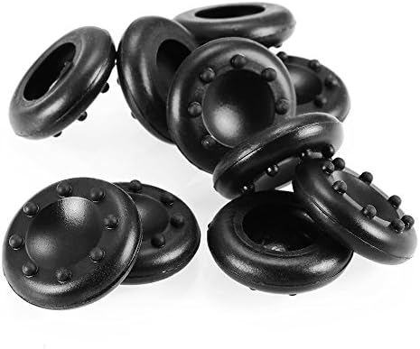 5 Pair/10 Pcs Replacement TPU Material Silicone Thumb Grip Analog Stick Cover 3D Joystick Caps Protect Cover for PS3 / PS4 / Xbox 360 / Xbox One/ Wii Game Controllers (Black)