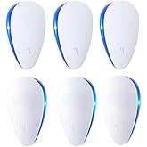 Upgraded 6 Packs Ultrasonic Pest Control Repeller, Electronic Spider Repellent Indoor for Insect Roaches Rodent Ant Bug Mosquito Rat Mouse Repellent Plug in for House Home Kitchen Garage
